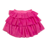 Miss Blumarine Gonna Tinta Unita Con Elastico In Vita Fuxia Per Neonata