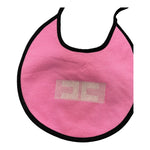 ELISABETTA FRANCHI bavetta tinta unita con logo Rosa per Neonata ENBA12 ROSA ELISABETTA FRANCHI 