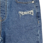 TRUSSARDI jeans tinta unita con stampa Azzurro per Bambino TIA24073JE AZZURRO TRUSSARDI 