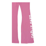Gaelle Pantalone Tinta Unita Modello Zampa  Rosa per Bambina