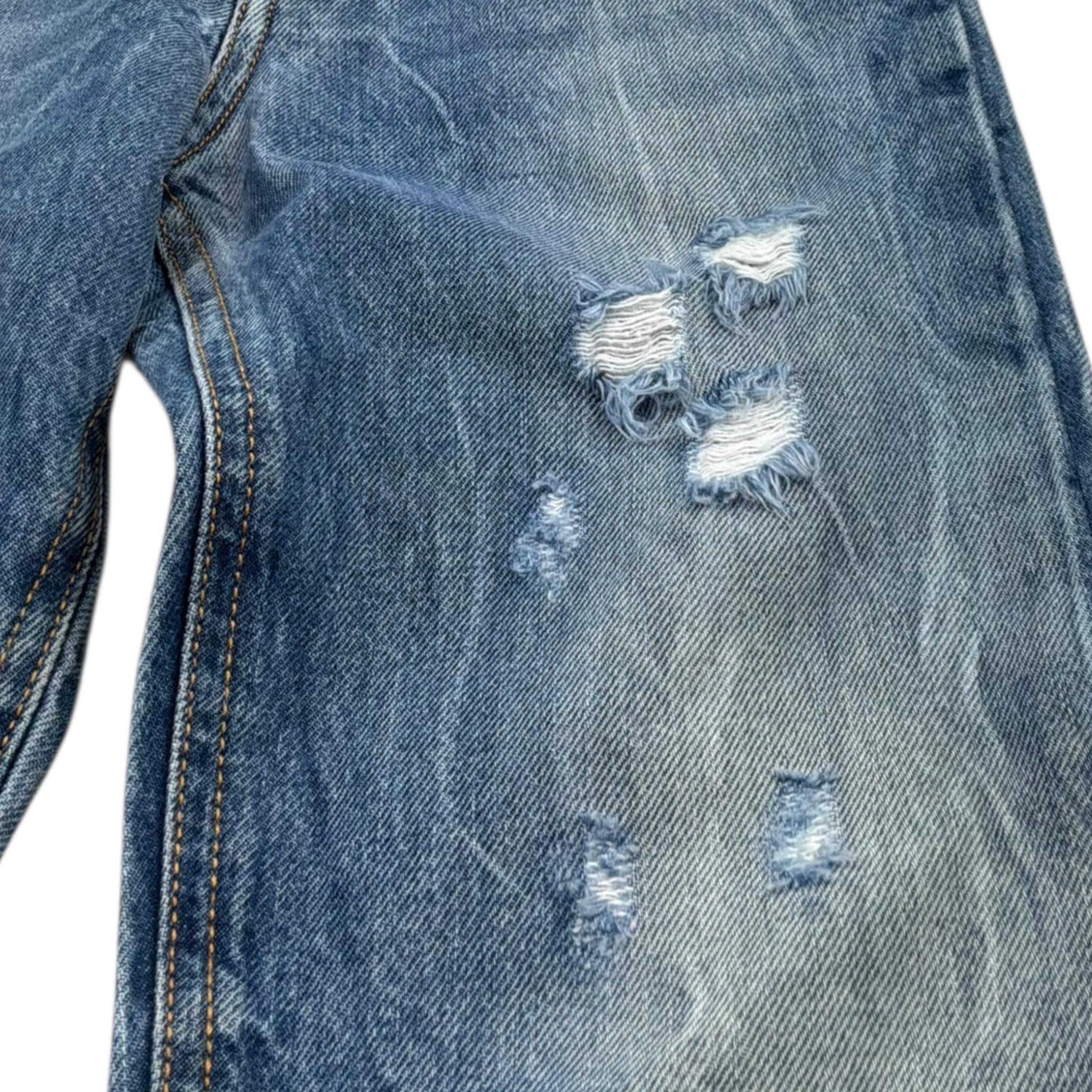 John Richmond Jeans Tinta Unita con Strappi per Bambino RBP26228JE BLU JOHN RICHMOND 