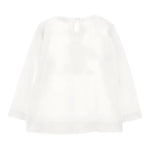 Monnalisa Shirt Girocollo tinta unita con Stampa Bianco per Neonata 39B609 BIANCO MONNALISA 