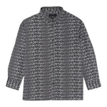 John Richmond Camicia Manica Lunga Tinta Unita con Stampe Logo per Neonato RIP25076CA NERO JOHN RICHMOND 