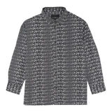 John Richmond Camicia Manica Lunga Tinta Unita con Stampe Logo per Neonato RIP25076CA NERO JOHN RICHMOND 