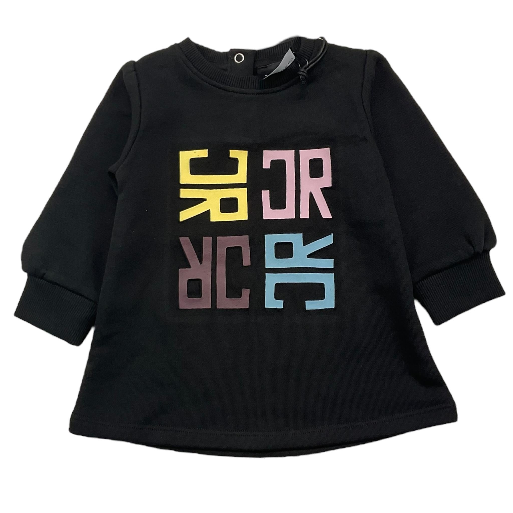 JOHN RICHMOND abito girocollo tinta unita manica lunga Nero per Neonata RIA25092VE NERO JOHN RICHMOND 