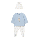 Mayoral Completo 3 Pezzi Ghettina-Shirt-Cappello per Neonato 1532 BIANCO/AZZURRO MAYORAL 