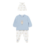 Mayoral Completo 3 Pezzi Ghettina-Shirt-Cappello per Neonato 1532 BIANCO/AZZURRO MAYORAL 