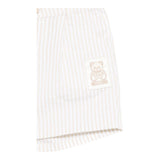 Moschino Bermuda Fantasia A Righe per Neonato MUQ01D BIANCO/BEIGE MOSCHINO 