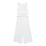 Abel & Lula Tuta Intera Tinta Unita Giromanica per Bambina 5221XX BIANCO ABEL & LULA 