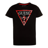 Guess T-Shirt Tinta Unita con Logo per Bambino L73I55K8HM0X NERO GUESS 