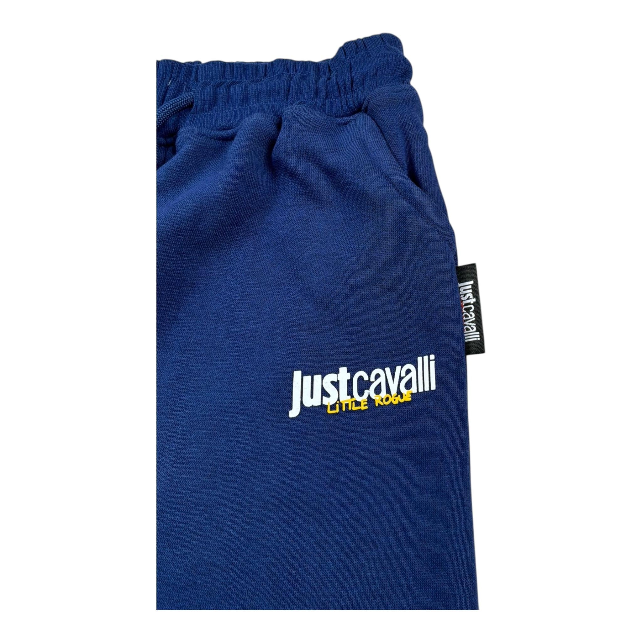 Just Cavalli Completo 2 Pezzi Felpa-Pantalone Tinta Unita per Neonato JIP26048CF BLU JUST CAVALLI 