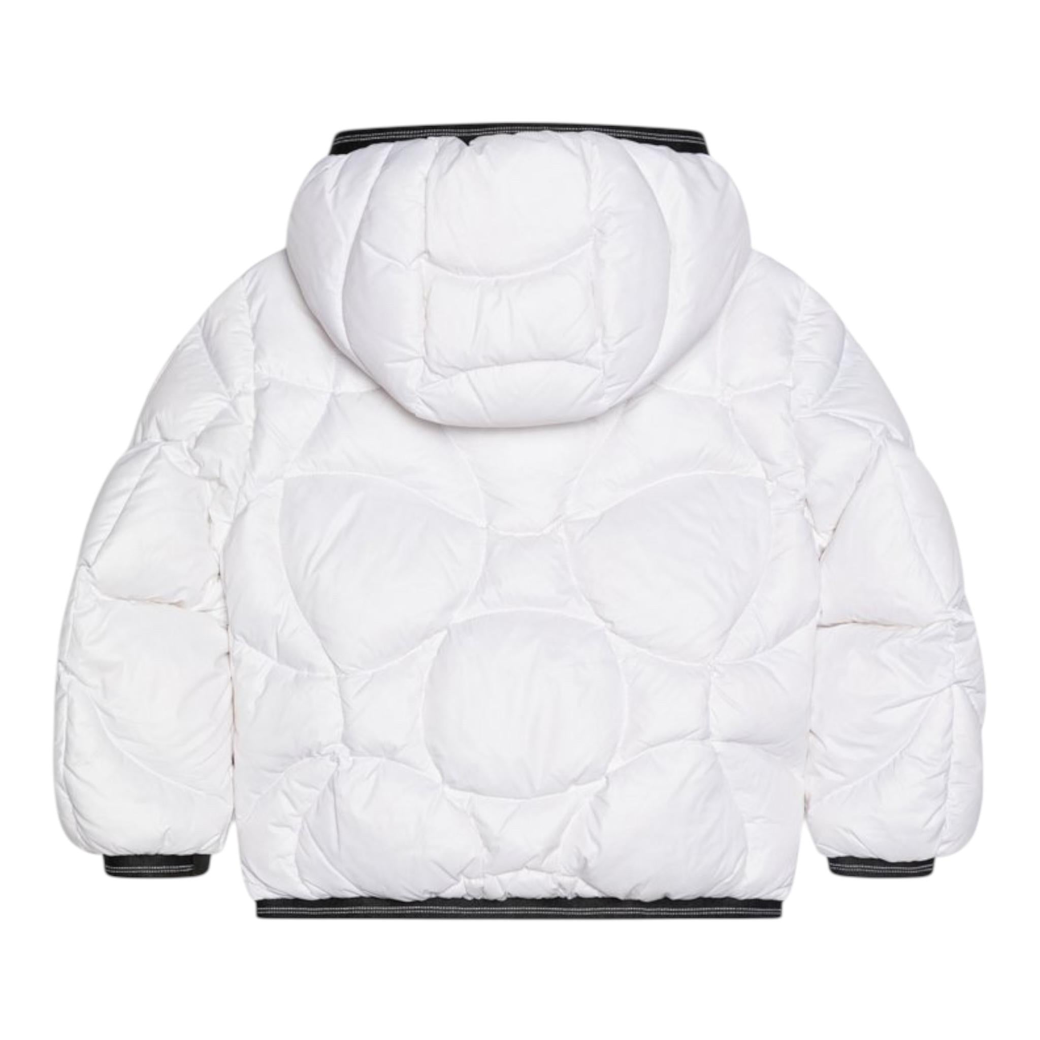 BLAUER giubbino tinta unita con cappuccio e profili in contrasto Bianco per Bambino 24WBLC03066 BIANCO BLAUER 