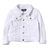 Dsquared2 Giubbino Tinta Unita In Denim per Bambino DQ1765J BIANCO DSQUARED2 