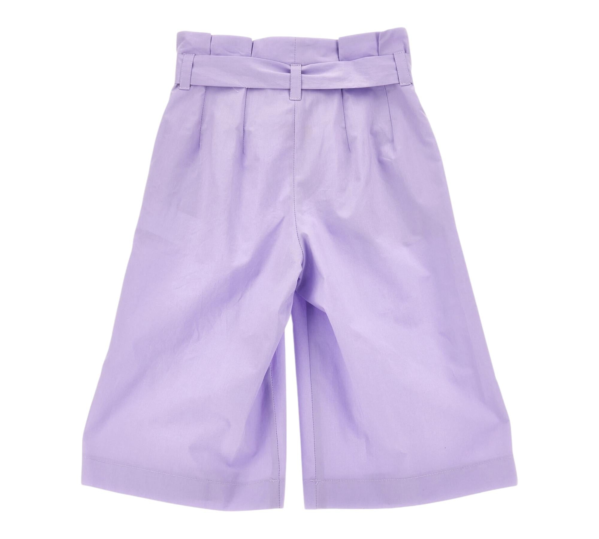 Monnalisa Pantalone Tinta Unita Modello Palazzo per Bambina 17C407 LILLA MONNALISA 