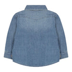 LEVI'S camicia in denim tinta unita  Azzurro per Neonato 6E6866 AZZURRO LEVI'S 