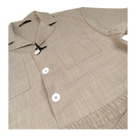 Daniele Alessandrini Completo 2 Pezzi Camicia-Bermuda Tinta Unita per Bambino 1236C00230 BEIGE DANIELE ALESSANDRINI 