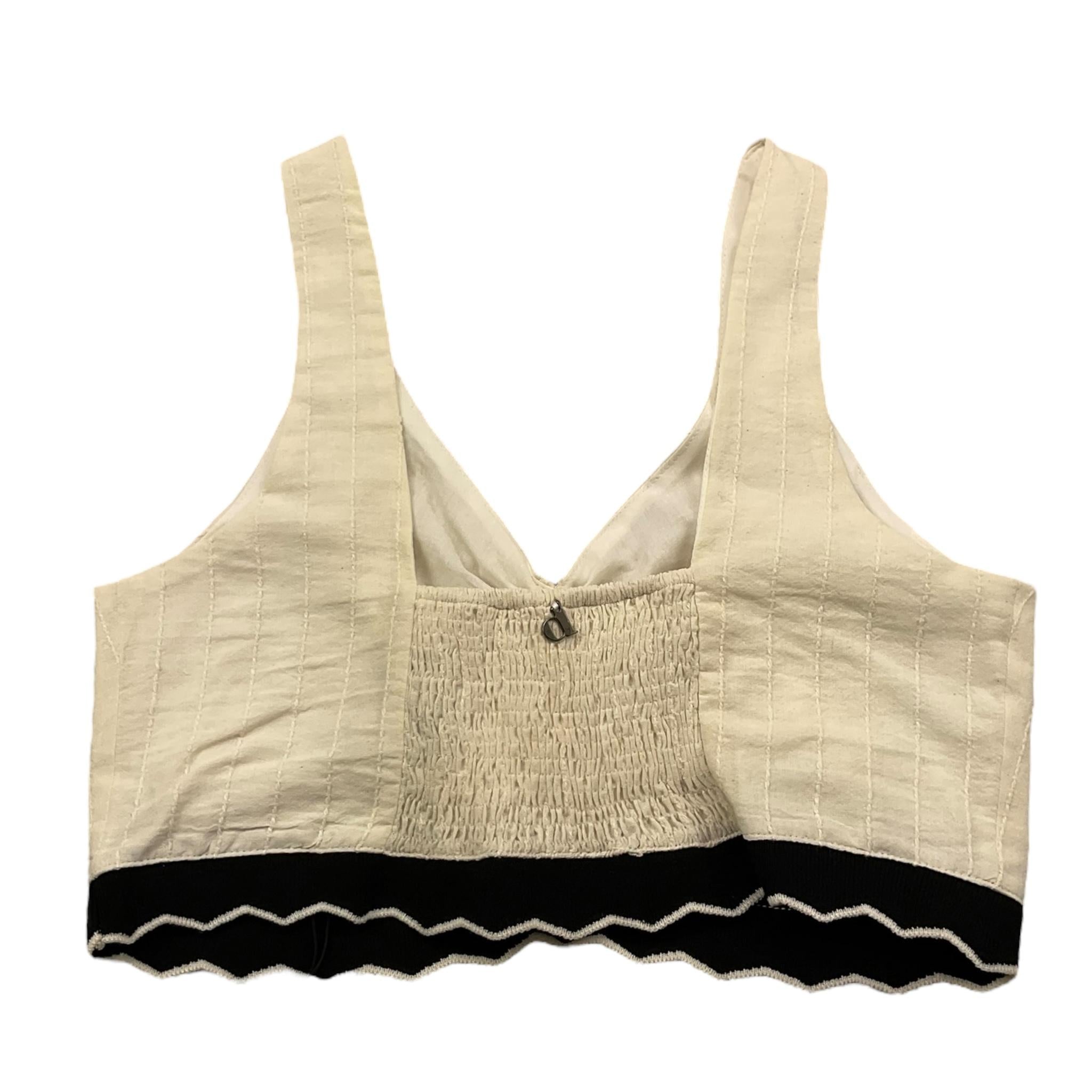 Dixie Top Tinta Unita con Profili In Contrasto per Bambina CC40081G74 PANNA DIXIE 