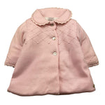 PAZ RODRIGUEZ cappotto tinta unita con colletto e ricami Rosa per Neonata 009111881 ROSA PAZ RODRIGUEZ 