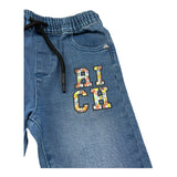 John Richmond Jeans Tinta Unita con Elastico In Vita per Neonato RIP25047JE BLU JOHN RICHMOND 