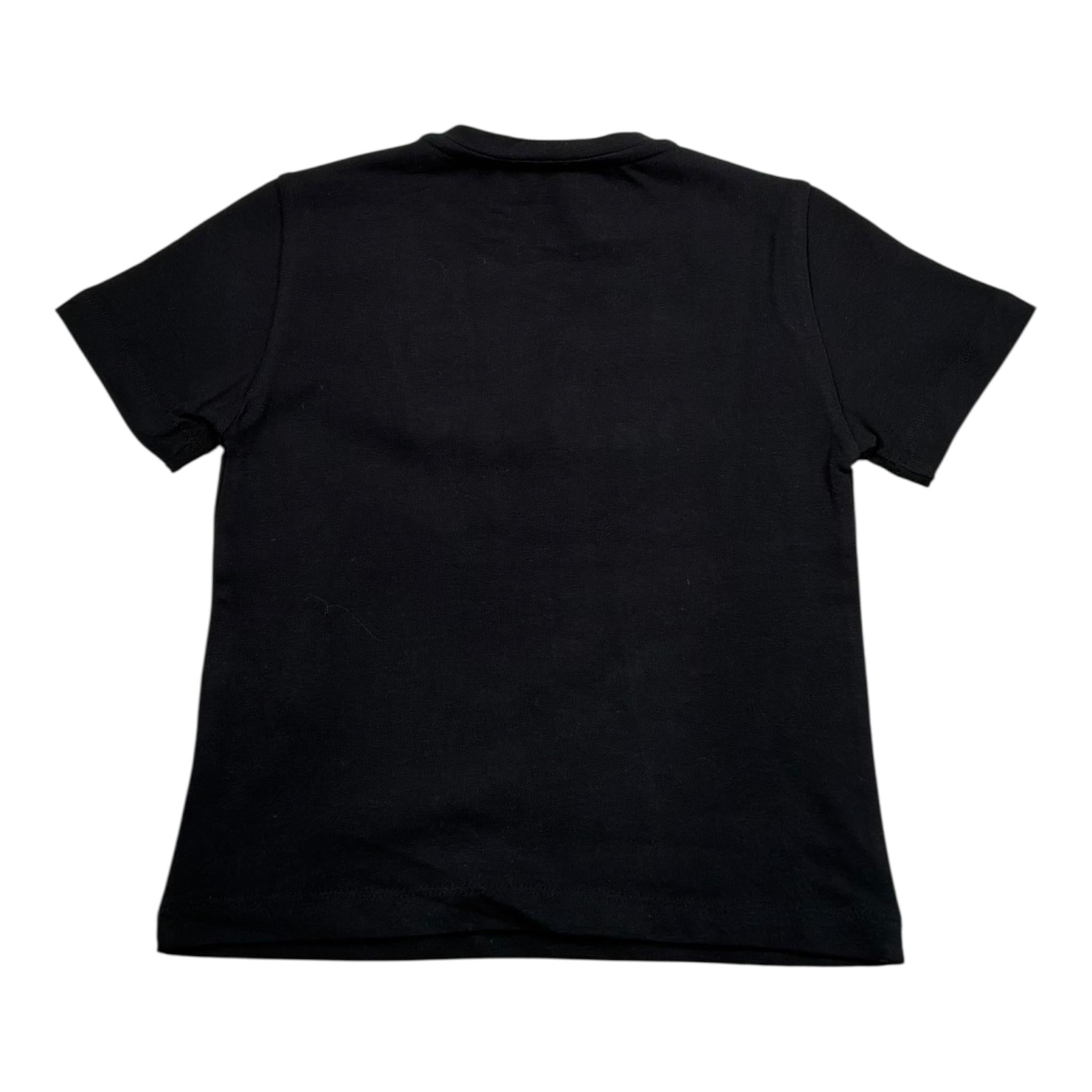 Elisabetta Franchi T-Shirt Girocollo Tinta Unita con Stampa per Bambina EFTS214 NERO ELISABETTA FRANCHI 