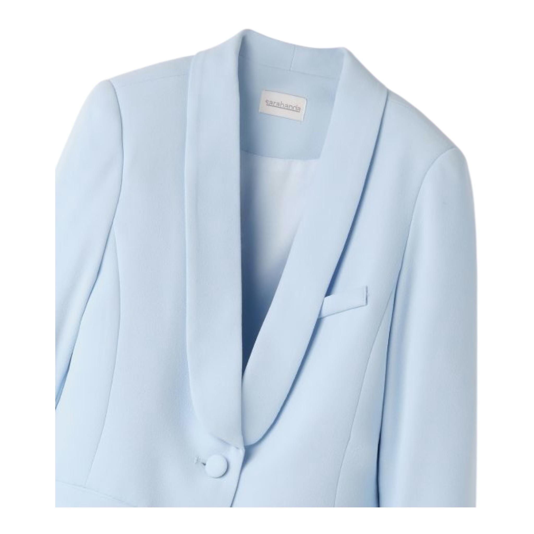 Sarabanda Giacca Tinta Unita con Bottoni per Bambina 0B592 AZZURRO SARABANDA 