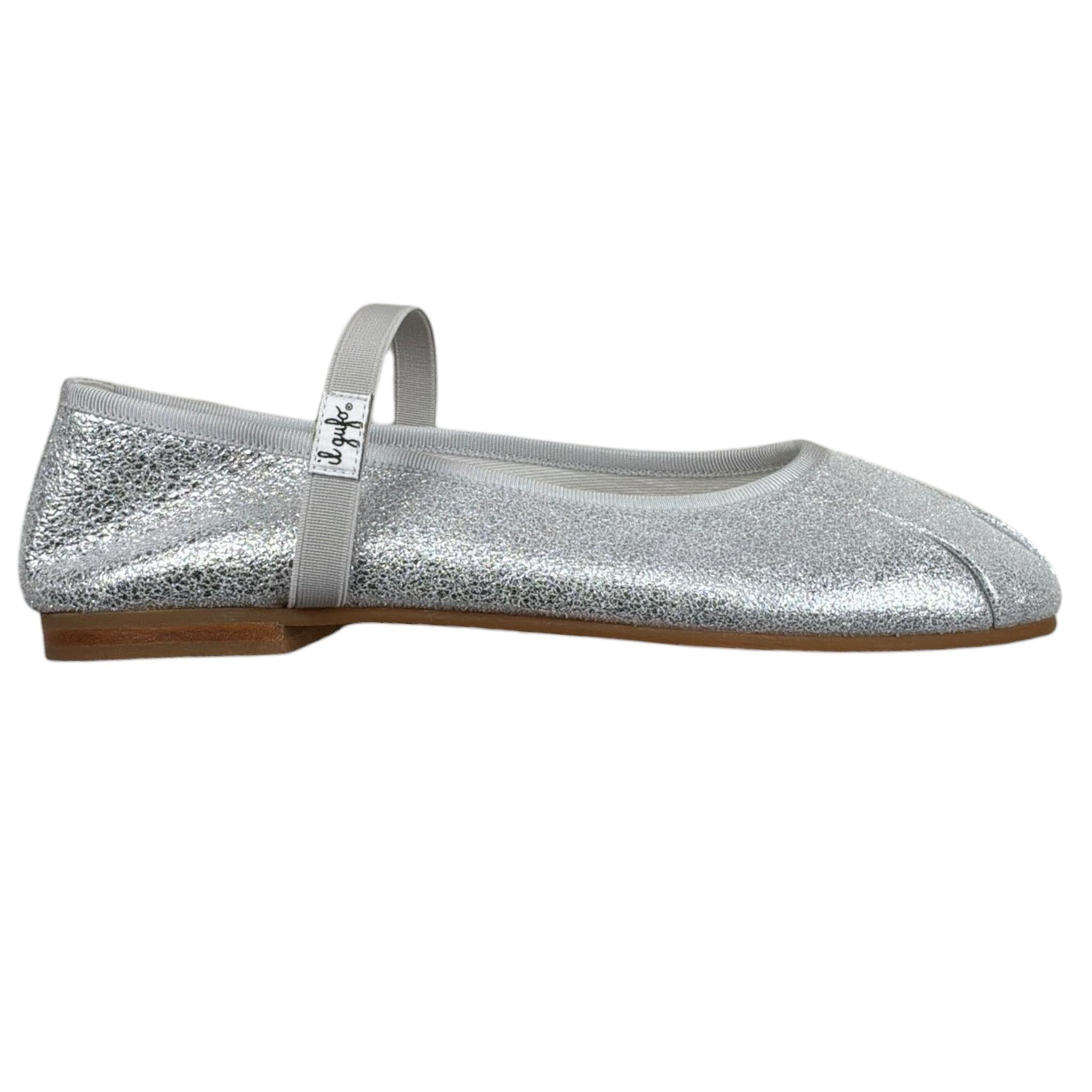 Il Gufo Ballerine Tinta Unita Glitterata per Bambina 021759 ARGENTO IL GUFO 