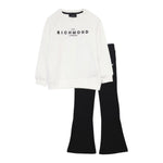 John Richmond Completo 2 Pezzi Felpa-Pantalone per Bambina RGA24117CJ BIANCO/NERO JOHN RICHMOND 
