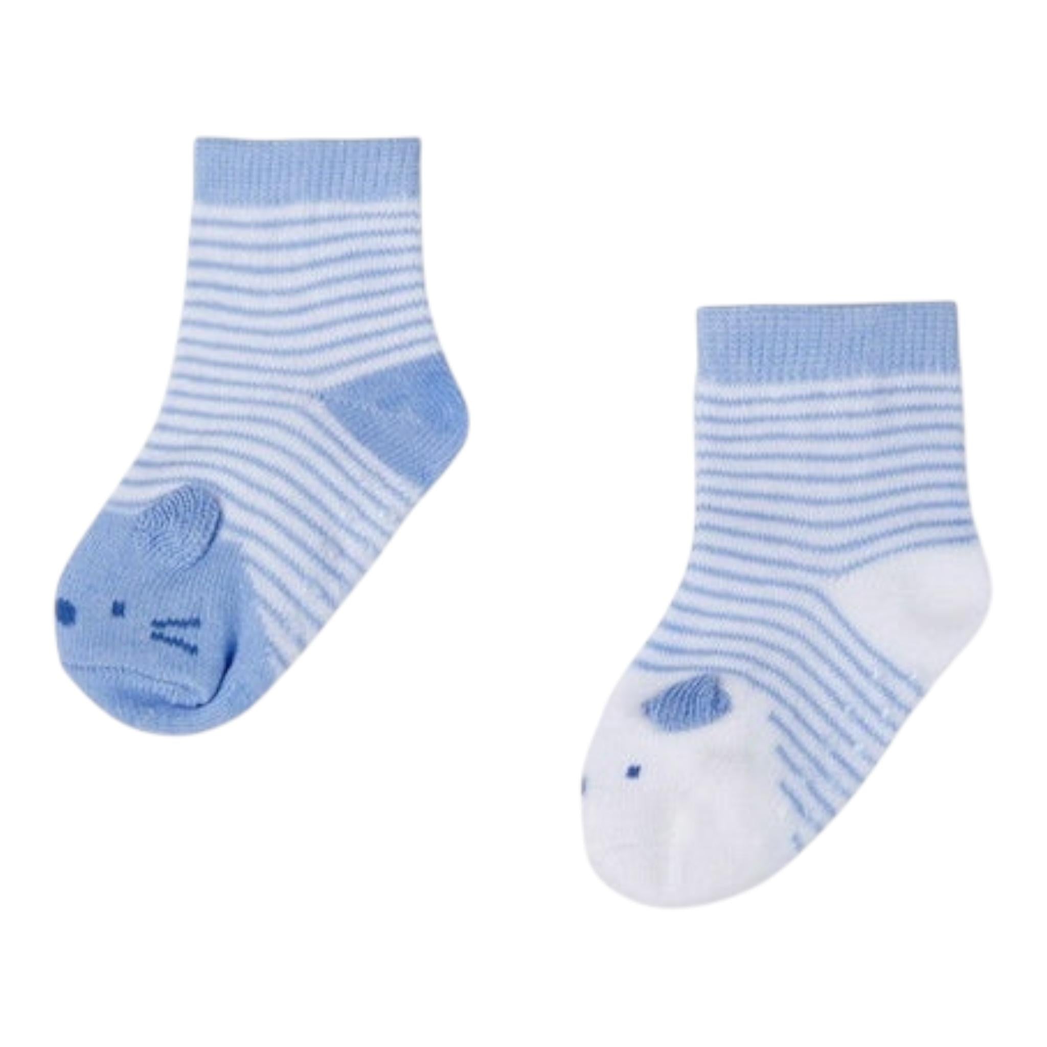 MAYORAL calzini tinta unita con fantasia Azzurro per Neonato 9472M AZZURRO MAYORAL 