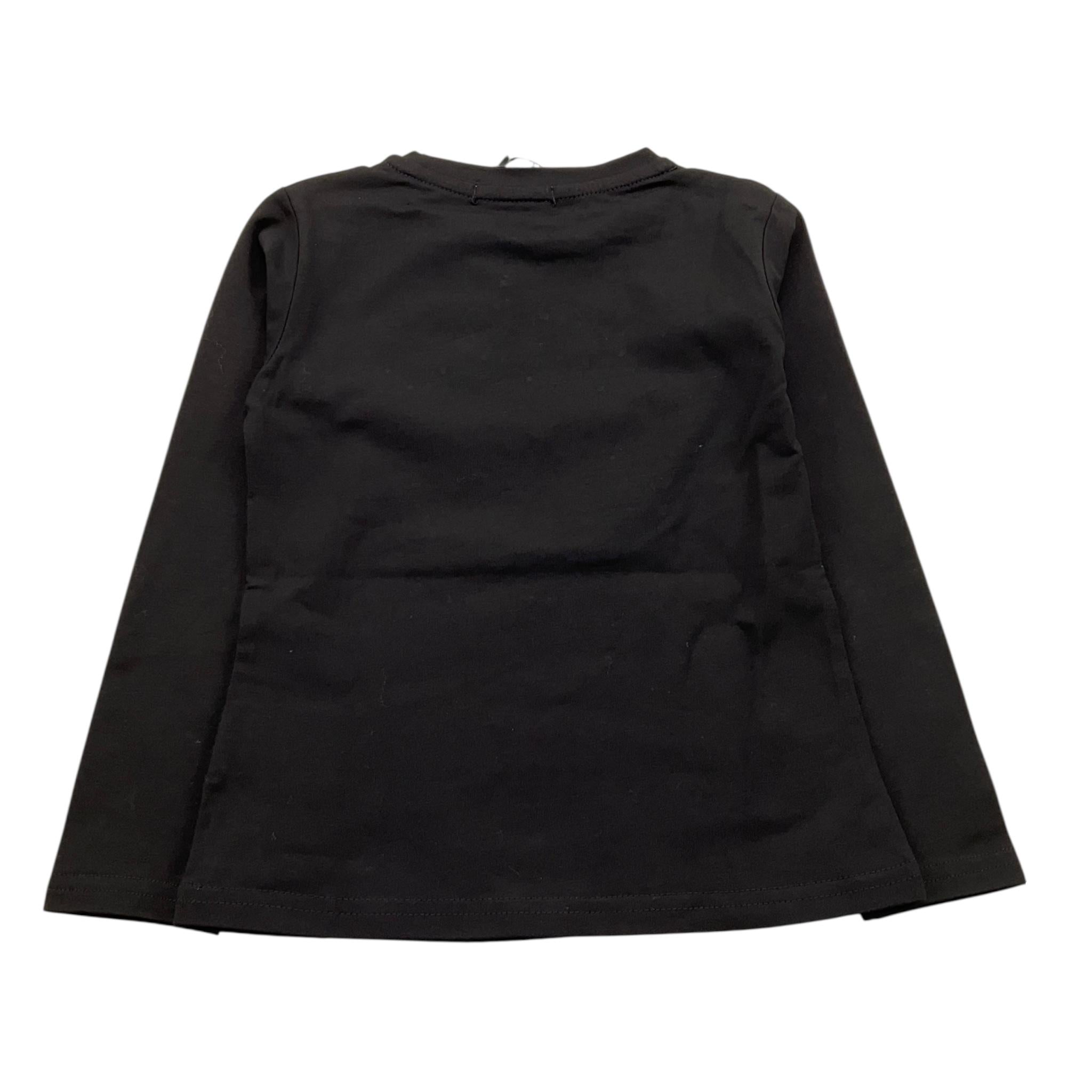 FUN & FUN shirt girocollo tinta unita con stampe in contrasto Nero per Neonata FNBTS12589X NERO FUN & FUN 