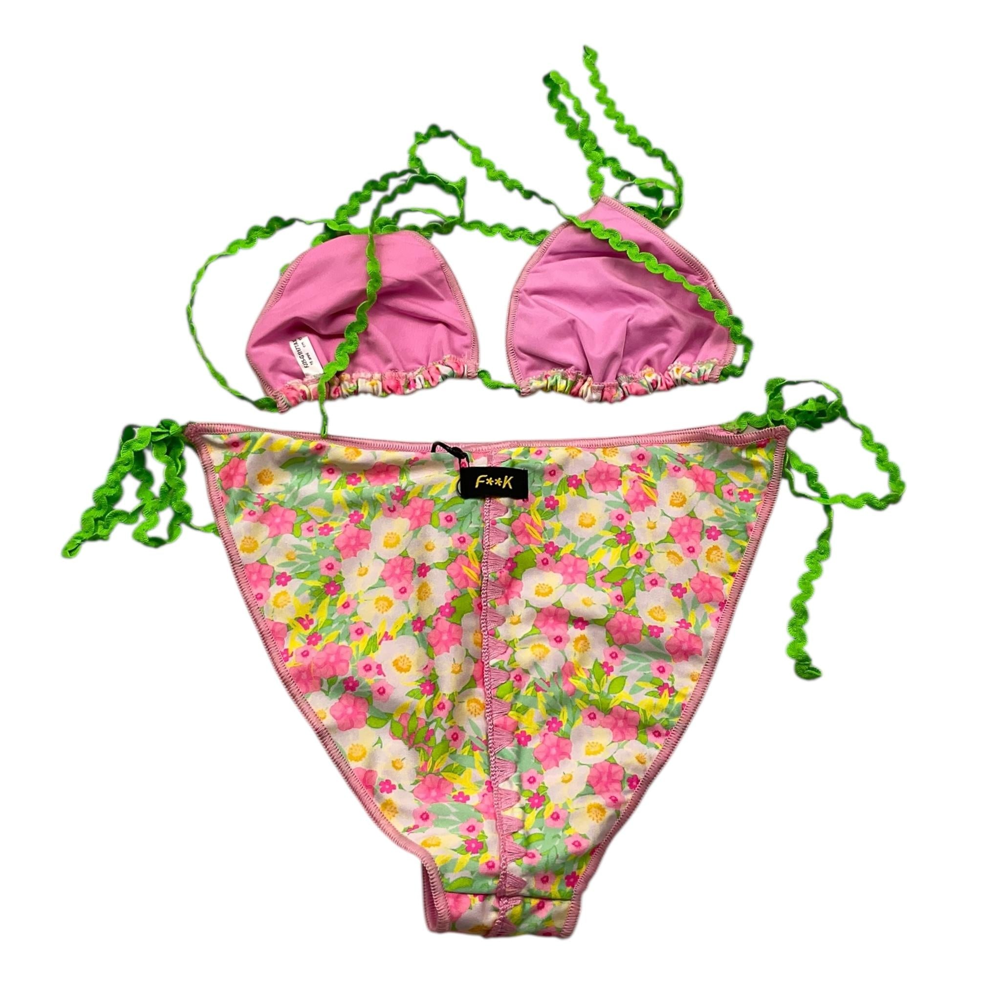 F**K Costume 2 Pezzi Triangolo-Mutandina per Bambina FJ25G1I17TAX MULTICOLOR F**K 