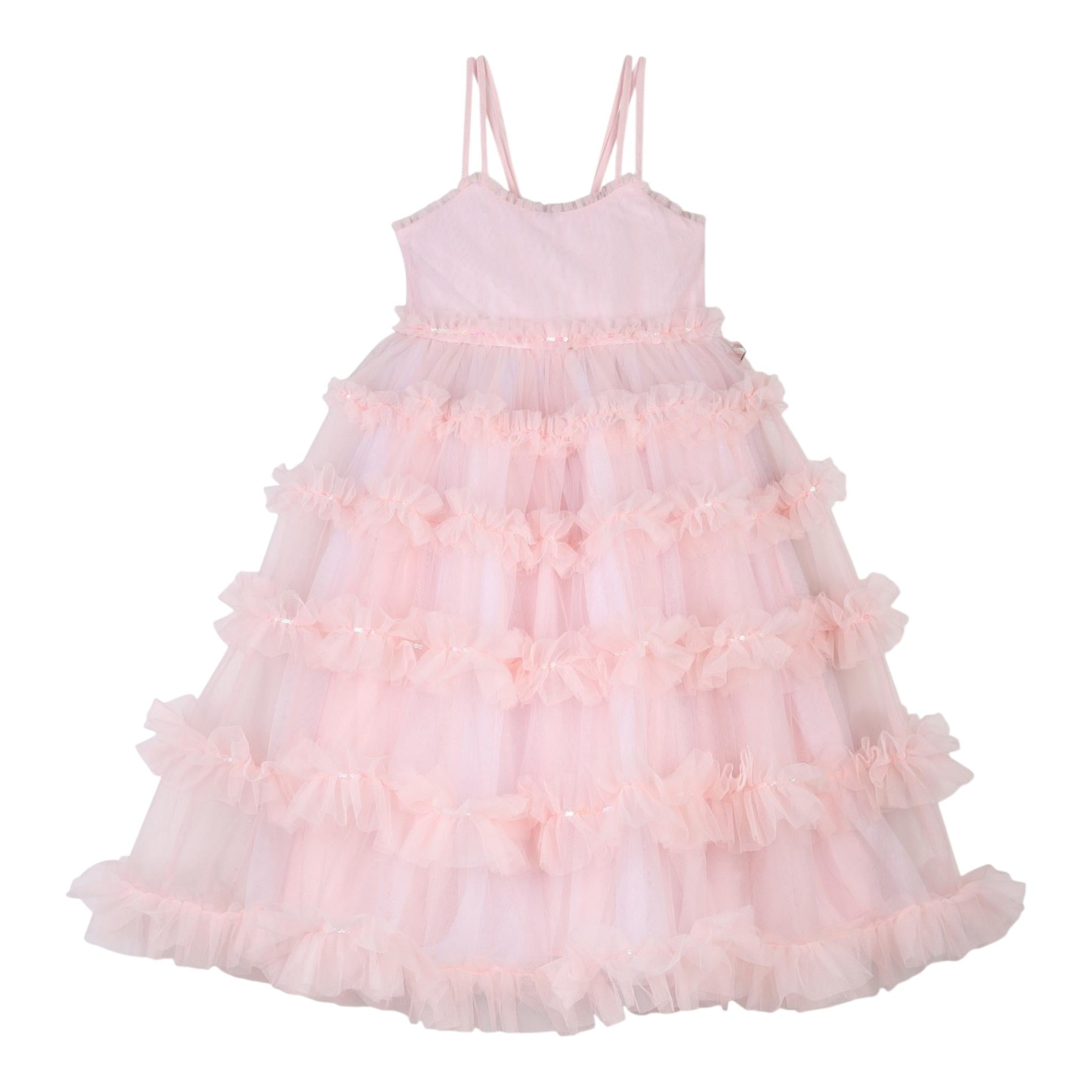 Billieblush Abito Cerimonia Tinta Unita con Tulle  per Neonata U20976NX ROSA BillIEBLUSH 