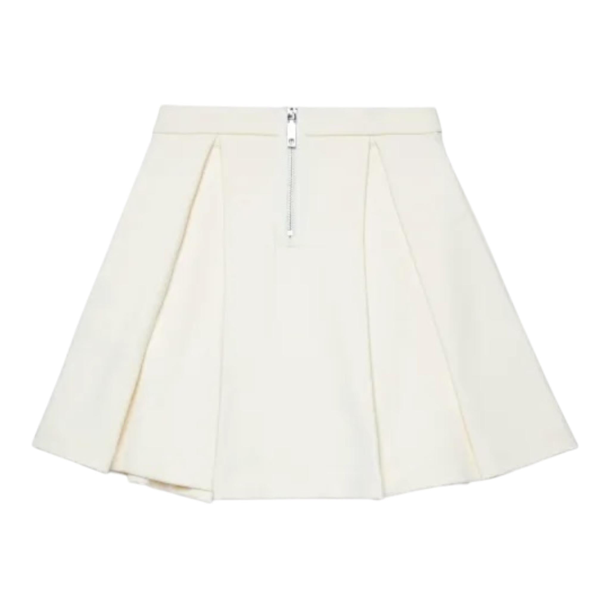 MAX&Co. gonna tinta unita con zip Panna per Bambina MX0056 PANNA MAX&Co. 