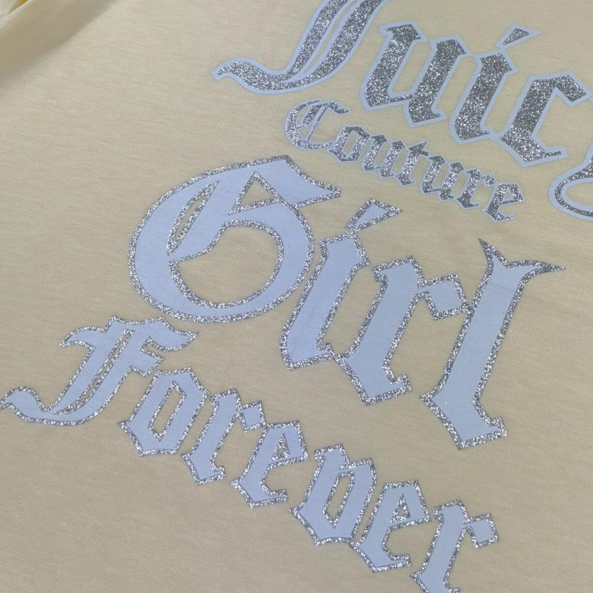 Juicy Couture Completo 2 Pezzi T-Shirt-Short per Bambina JBX6675 GIALLO JUICY COUTURE 