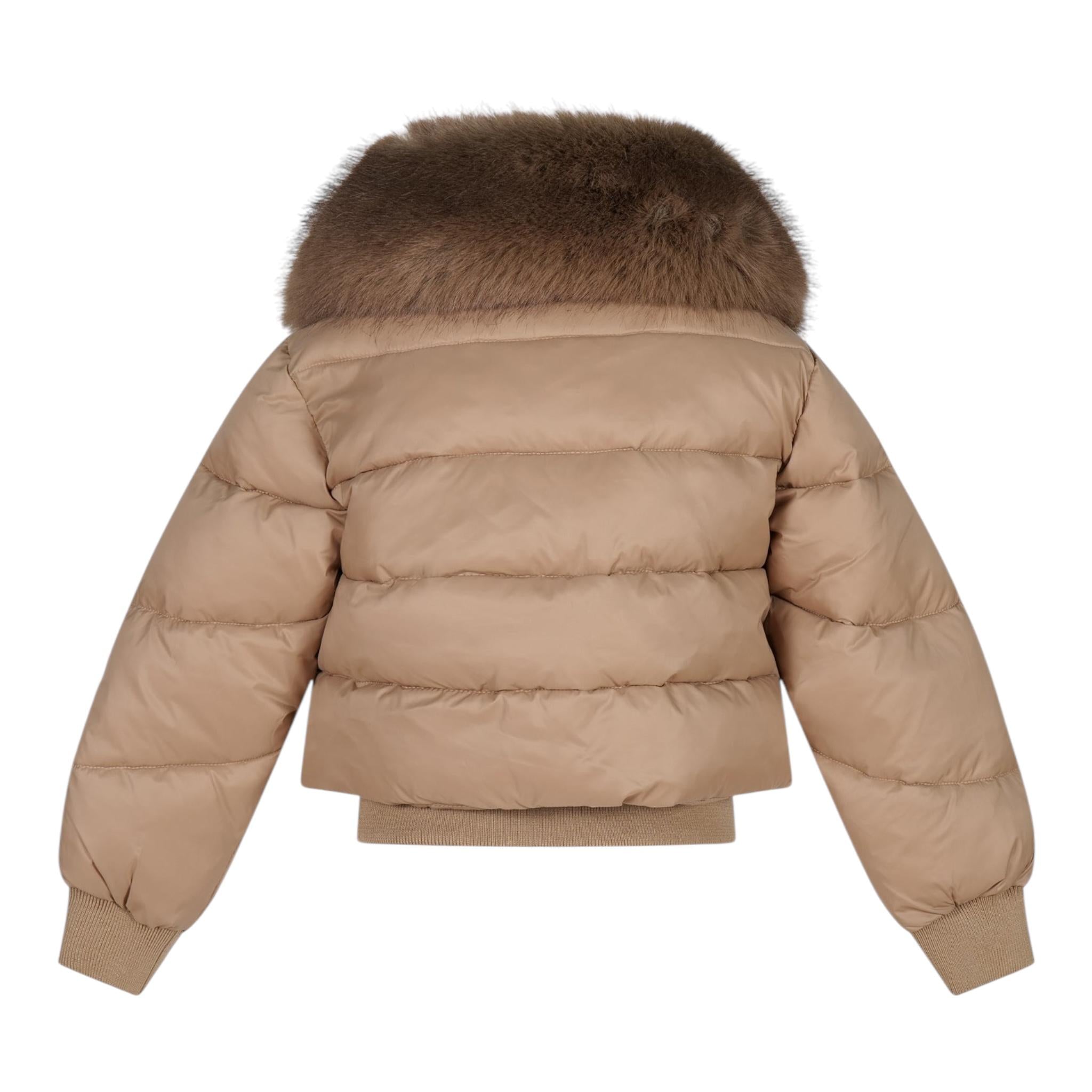FUN & FUN giubbino tinta unita cn collo pelliccia Biscotto per Bambino FJJK00153 BISCOTTO FUN & FUN 