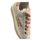 Elisabetta Franchi Sneakers Tinta Unita con Lacci In Contrasto per Bambina F1A9E0222 BIANCO ELISABETTA FRANCHI 