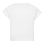 Ermanno Scervino T-Shirt Girocollo Tinta Unita con Brillantini per Bambina SFTS030 BIANCO ERMANNO SCERVINO 