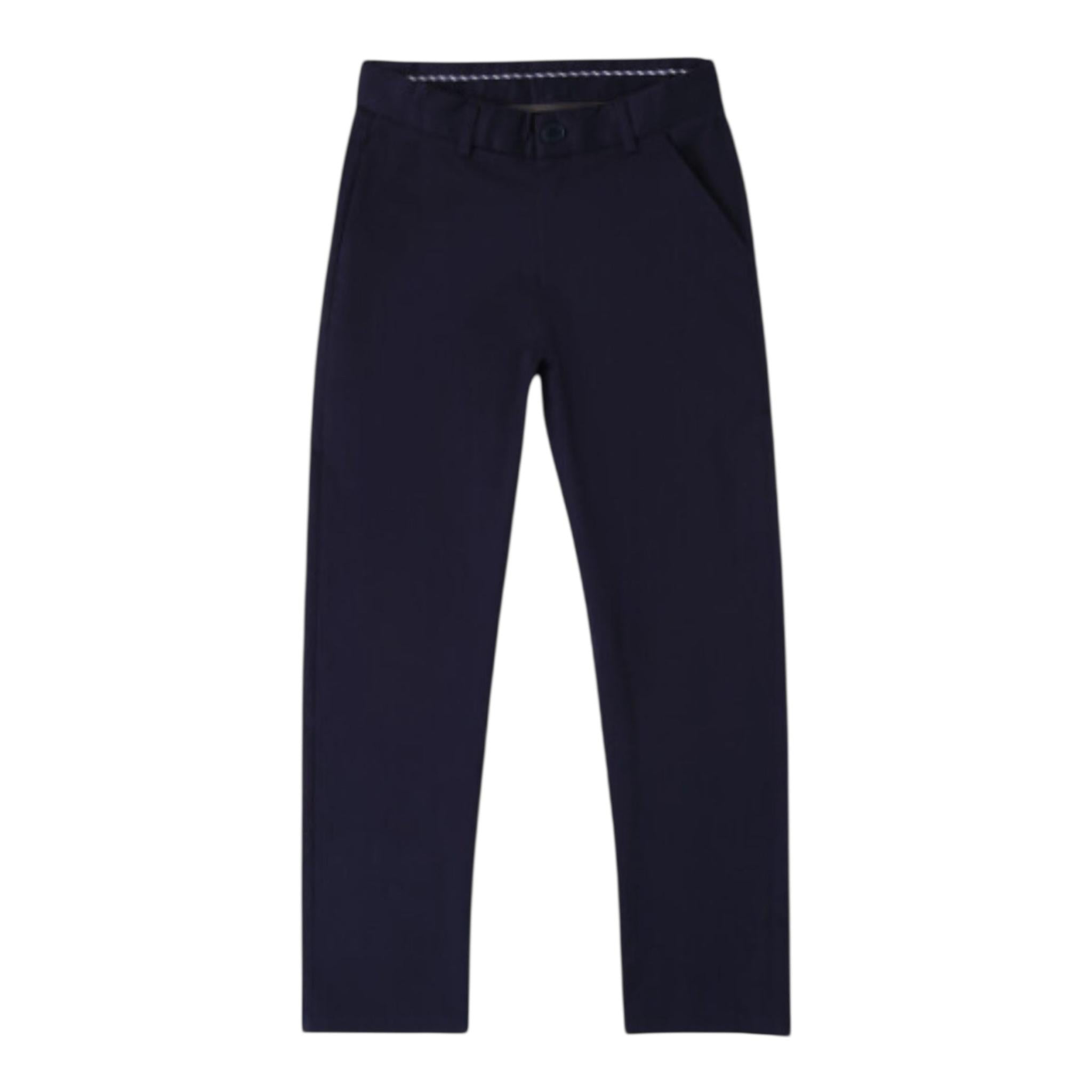 Sarabanda Pantalone Tinta Unita con Girovita Regolabile per Bambino 0B660 BLU SARABANDA 