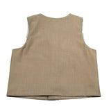 M+E' Gilet Tinta Unita per Neonato UEM0547N SABBIA M+E' 