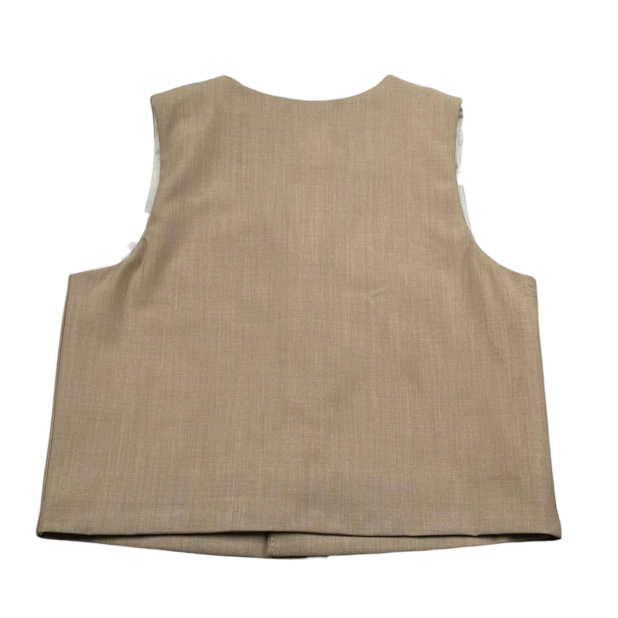 M+E' Gilet Tinta Unita per Neonato UEM0547N SABBIA M+E' 