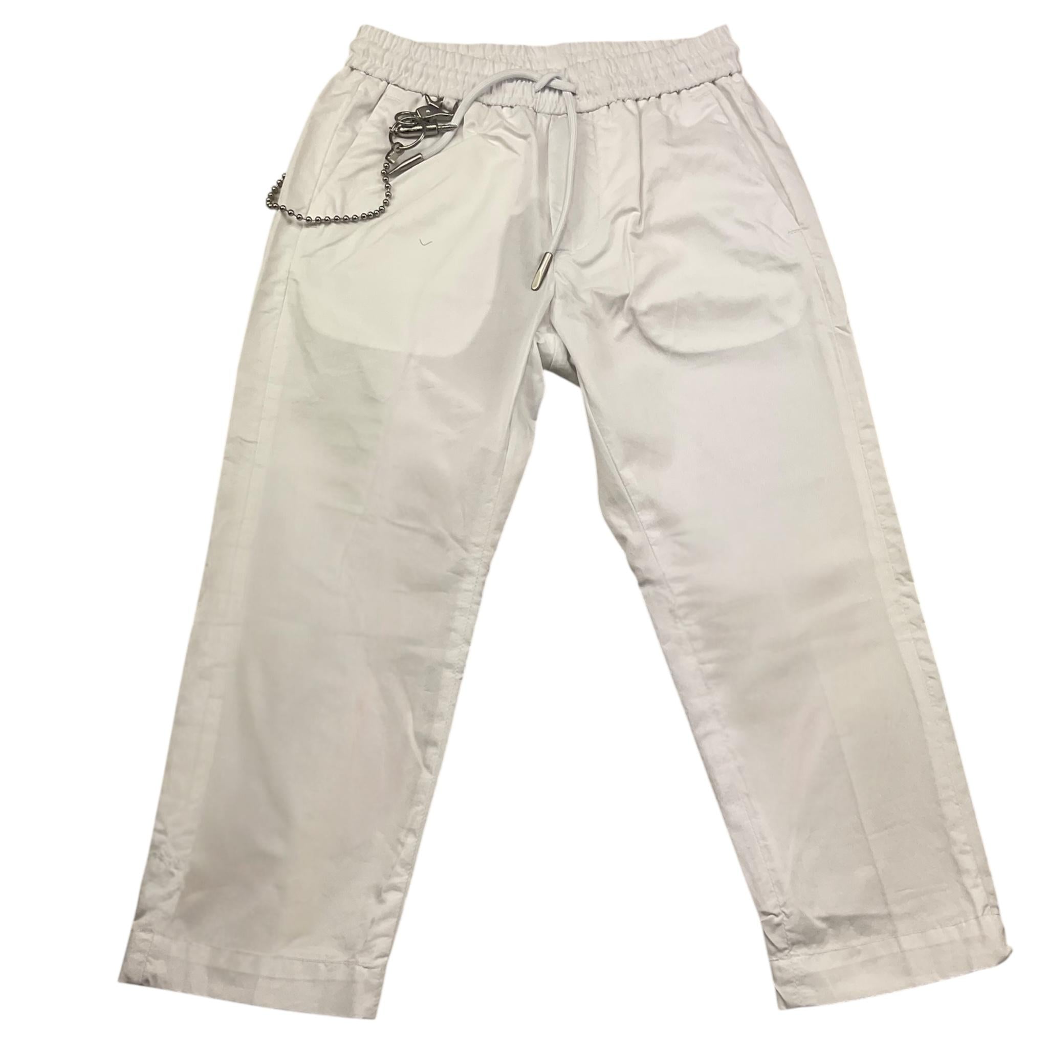 Antony Morato Pantalone Tinta Unita con Elastico In Vita per Bambino MKTR00218 BIANCO ANTONY MORATO 
