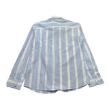 Mai'S Kids Camicia Tinta Unita con Fantasia A Righe per Bambino CAMICIAC BIANCO/AZZURRO MAI'S KIDS 