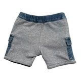 Diesel Bermuda In Denim Tinta Unita con Elastico In Vita per Neonato K00481 AZZURRO DIESEL 