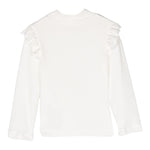 MONNALISA shirt tinta unita con rouches Panna per Neonata 31D623 PANNA MONNALISA 