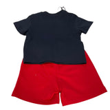 Jeckerson Completo 2 Pezzi T-Shirt-Bermuda Bicolore per Neonato JN4011 BLU/ROSSO JECKERSON 