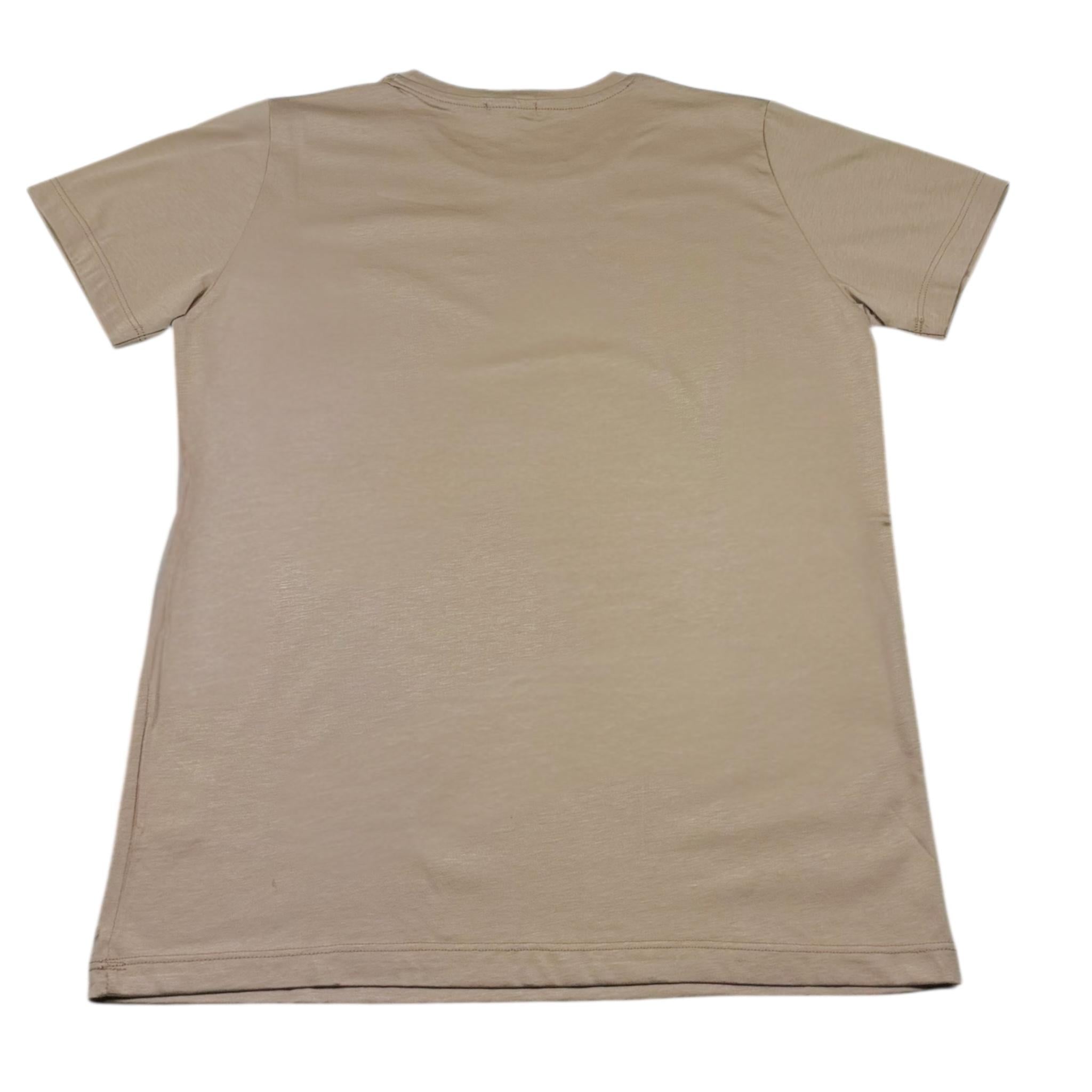 Manuel & Frank T-Shirt Girocollo Tinta Unita per Bambino MF7372R BEIGE MANUEL & FRANK 