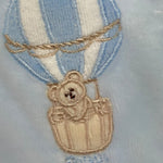 NANAN cappello tinta unita con stampa in velluto Azzurro per Neonato I24053PCA AZZURRO NANAN 