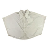 Meimeij Camicia Giromanica Tinta Unita Beige Per Bambina