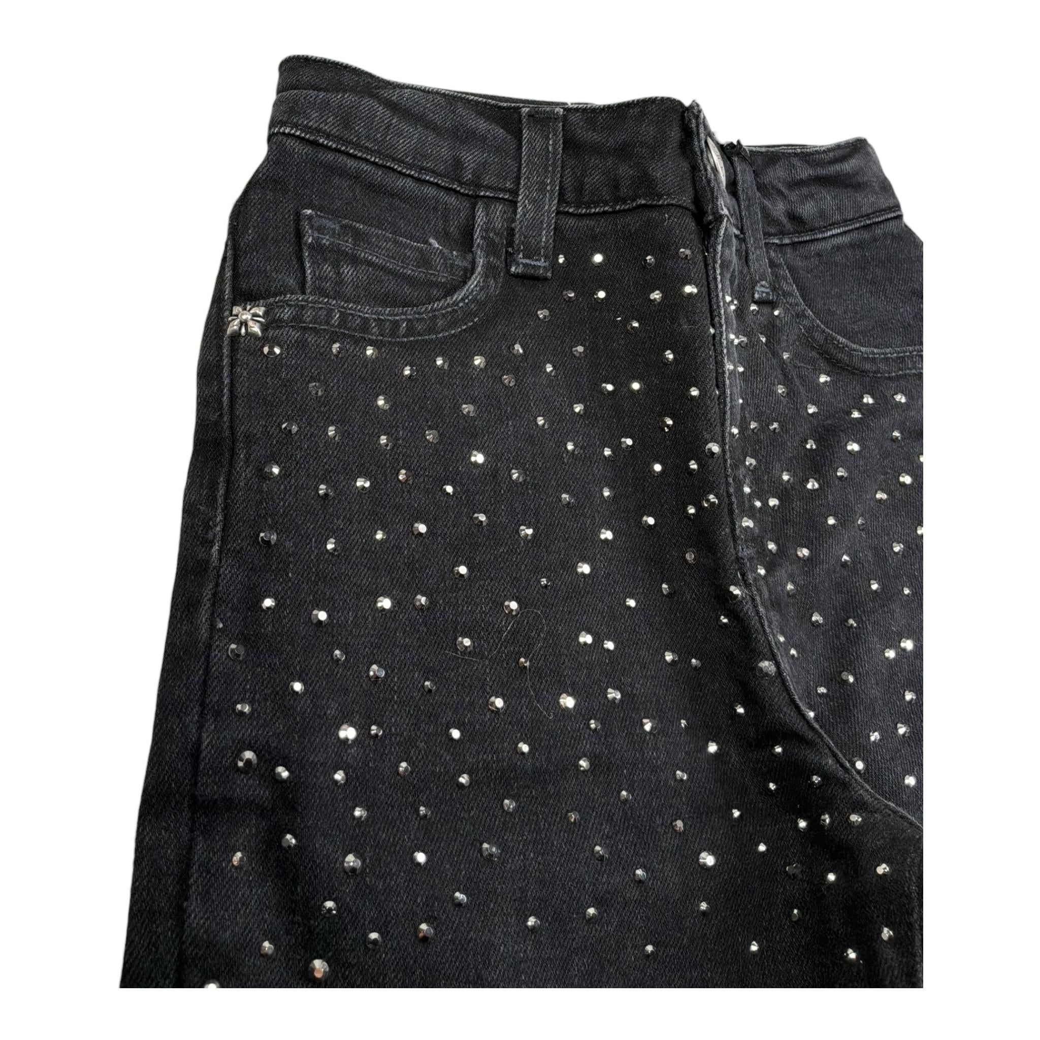 John Richmond Jeans Tinta Unita con Brillantini per Bambina RGA24015JE NERO JOHN RICHMOND 