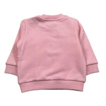 Moschino Felpa Chiusa Girocollo Tinta Unita con Stampa per Neonata MTF06 ROSA MOSCHINO 