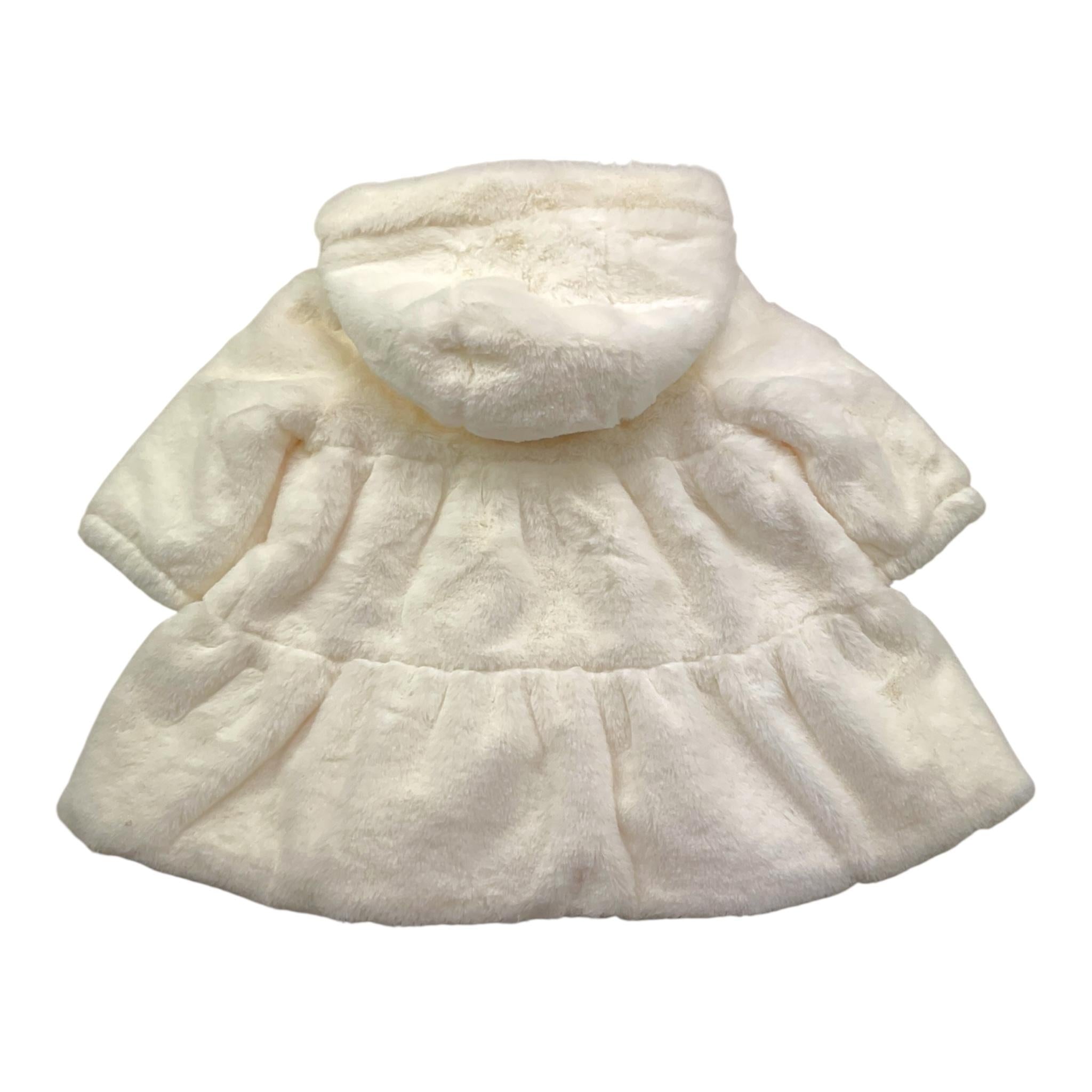LALALU' cappotto tinta unita pelliccia Panna per Neonata CAPL PANNA LALALU' 